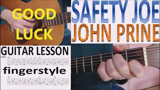 SAFETY JOE - JOHN PRINE fingerstyle GUITAR LESSON