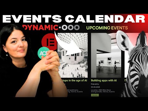 Create a smart events calendar in Elementor ⚡ with Dynamic Content and shortcodes.