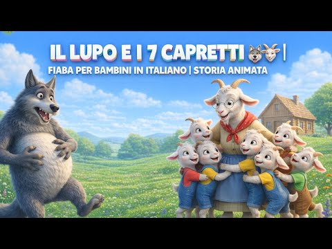 Il Lupo e i 7 Capretti 🐺🐐 | Fiaba per Bambini in Italiano | Storia Animata