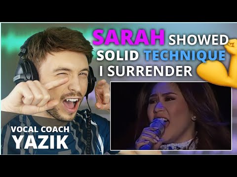 Vocal Coach YAZIK react to Sarah Geronimo - I surrender (LIVE)