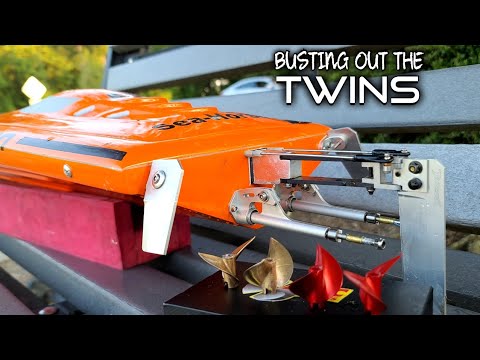 Twin Motor Mono Prop Test Abc 1616, Oxidean 42 High Rake - Deltaforce 29 FE Rc Boat