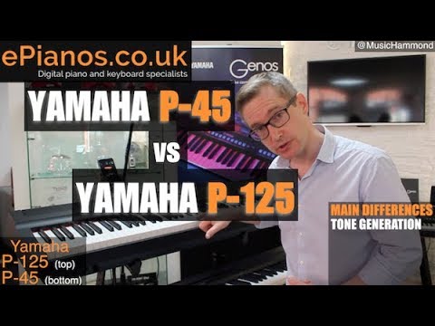 Yamaha P45 vs P125 comparison review - What piano should I buy?