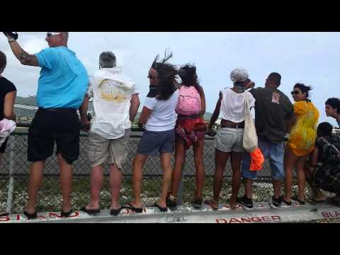Getting "BLOWN AWAY"-and fence breaks - St Maarten