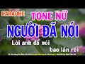 Người Đã Nói Karaoke Tone Nữ Nhạc Sống Phối Mới Dễ Hát Nhật Nguyễn