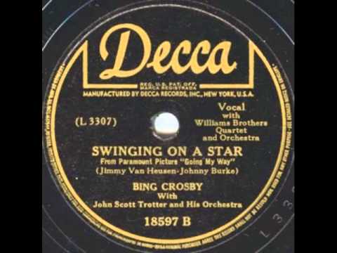 Bing Crosby (John Scott Trotter Orch). Swinging On A Star (Decca 18597, 1944)