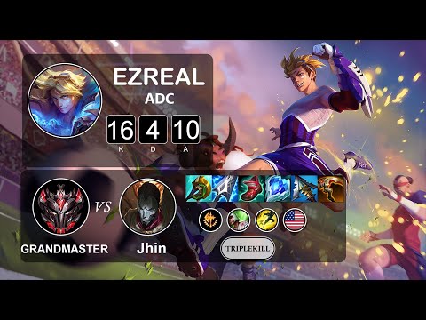 ADC Ezreal vs Jhin - LOL NA Grandmaster - Patch 11.17