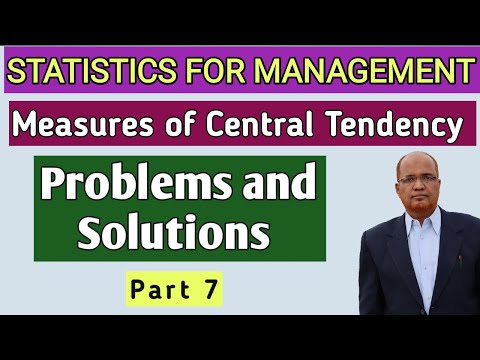 Statistics for Management I Measures of Central Tendency I Introduction I Theory I Part 1 I Khans