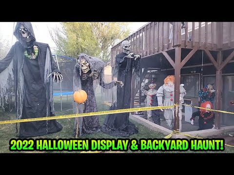 2022 Full Halloween Display &  Backyard Haunt Tour!