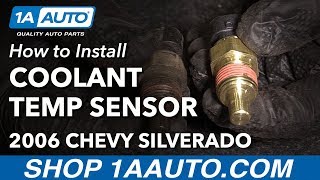 How to Replace Coolant Temperature Sensor 02-06 Chevy Silverado 1500 Truck V6 4.3L