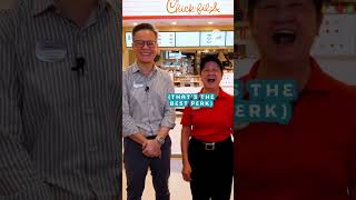 This Chick-fil-A Auntie Is 76 😮 #8dayseat #8dayseatrestaurant #chickfila #mothersday #foodtok