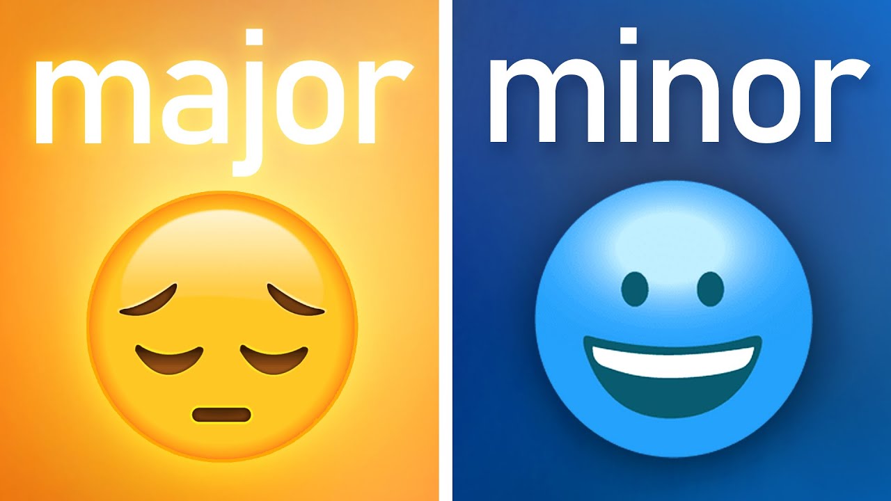 Major isn't happy, Minor isn't sad