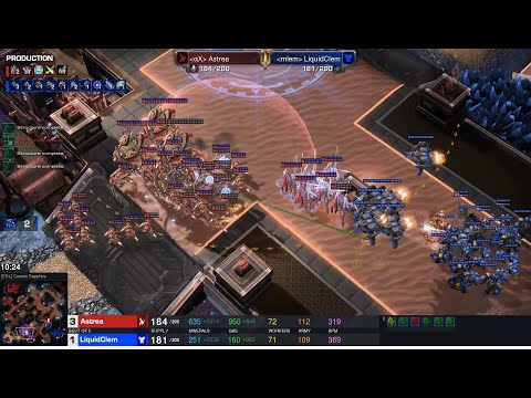 Starcraft II HomeStory Cup XXII 2022 Dec18 Astrea(P) v LiquidClem(T) Game 4 MAPS-  Cosmic Sapphire