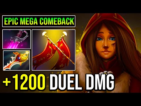+1200 Duel DMG Legion Commander TRULY EPIC Late Game Teamfight Dota 2