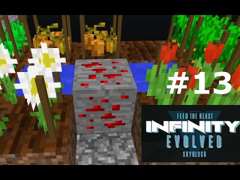 Infinity Evolved Skyblock S1 E13 - Redstone Ore and Induction furnace