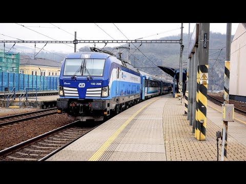 Vlaky Ústí nad Labem hl.n. 13. 12. 2020 [4K]