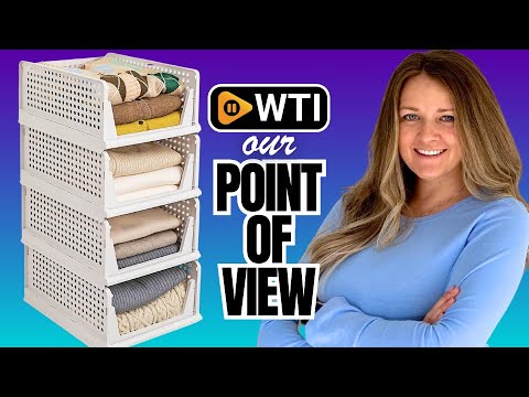 Stackable Plastic Storage Basket - WTI product video review