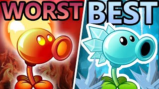 Ranking every peashooter from WORST to BEST. (PvZ2)