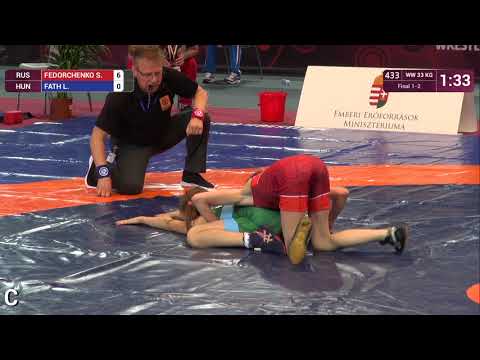 GOLD WW - 33 kg: S. FEDORCHENKO (RUS) v. L. FATH (HUN)