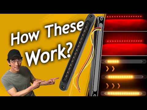 PSEQT 10" Brake Light Turn Signals LED Lighting Bars, How These Work, Product Links
