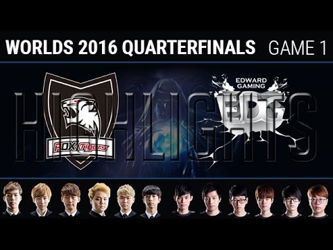 ROX Tigers vs Edward Gaming Game 1 Highlights, S6 Worlds 2016 Quarter final, ROX vs EDG G1