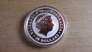 Australia 30 dollars - 1 KG Silver coin with Elizabeth II
