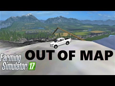 Farming Simulator 17 | CLIMB THE MOUNTAIN ON GOLDCREST VALLEY MAP  | OUT OF MAP