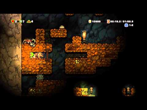 Spelunky Giant Spider - How to kill