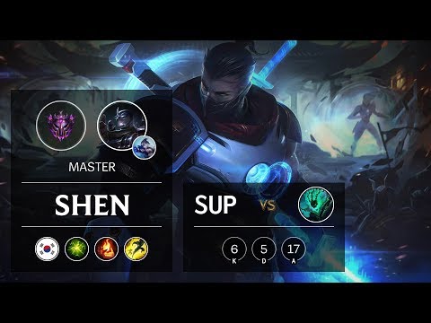 Shen Support vs Thresh - KR Master Patch 9.16