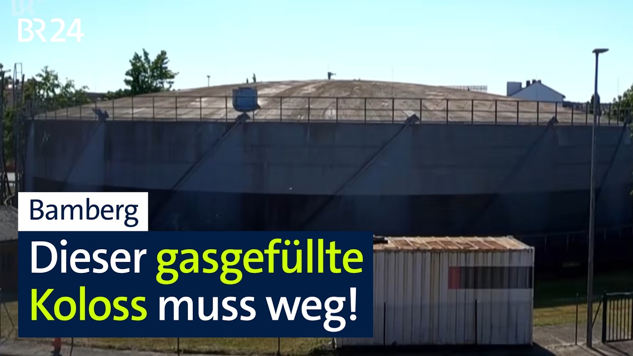 Wie baut man einen riesigen Gaszylinder ab, in dem noch Gas ist? | BR24