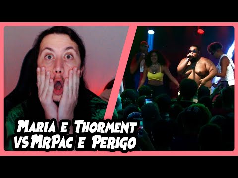MARIA & THORMENT VS MR PAC & PERIGO | 1 FASE | Batalha do Tanque | REACT DO MORENO