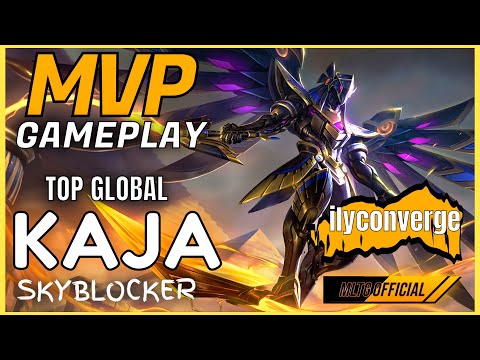 MID TO LATE GAME MONSTER! TOP GLOBAL KAJA SKYBLOCKER BEST BUILD MVP GAMEPLAY | ily converge | MLBB