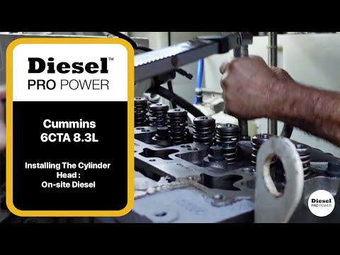 Installing A Cylinder Head On A Cummins 6CTA 8.3 L : On-Site Diesel