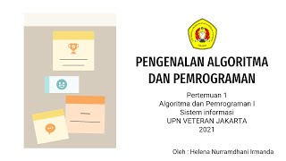 Pert1 - Algoritma dan Pemrograman