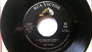 I Can Mend Your Broken Heart + I Let Her Get Lonely , Don Gibson , 1962