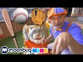 Blippi Visits A Baseball Stadium Blippi Learning Videos For Kids