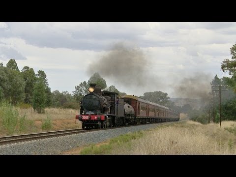 Lachlan Valley Railway Heritage Train & Steam Locomotive 3265 - PoathTV Australian Trains & Railways