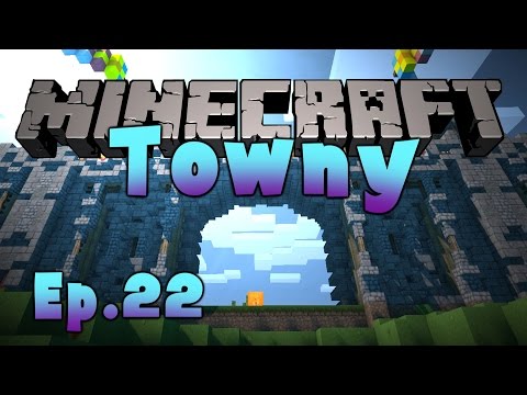 Minecraft Towny Ep. 22 - Get Mining! Clear out the way for the Lumber Storage!