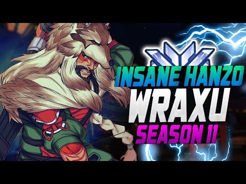 BEST Hanzo Carry by - WRAXU RANK #1 HANZO! [ OVERWATCH SEASON 11 TOP 500 ]