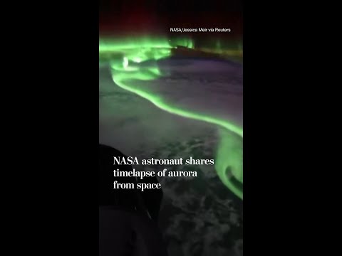 NASA astronaut shares timelapse of aurora from space