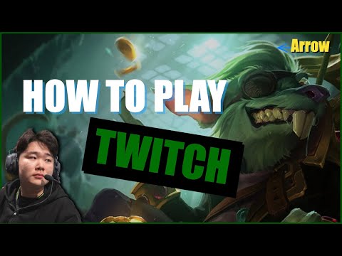 Arrow｜How to play Twitch! Perfect Twitch Guide - Basic Skill tips｜Best Adc Teacher