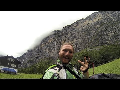 RAW Wingsuit Flight through Waterfall