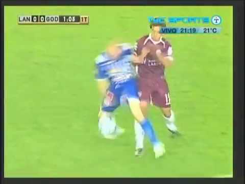 Lanús 4 - 3 Godoy Cruz  (Apertura 08 Fecha 11 - Partido Completo - Primer Tiempo)