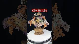 Cây Tài Lộc Đá Thạch Anh Tự Nhiên Ngũ Sắc Loại Vip 30cm Trang Trí Phong Thuỷ