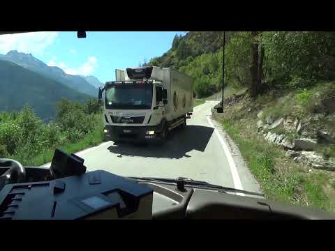 Fahrt mit dem Postauto von Stalden nach der Moosalp / Video Nr. 4