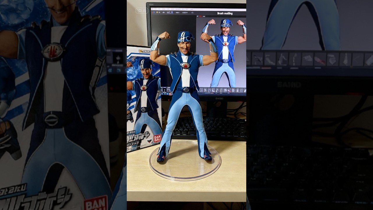 Sportacus (The Sportsman) Versions in 3D Miniature Version #CapCut #LazyTown #LazyTown
