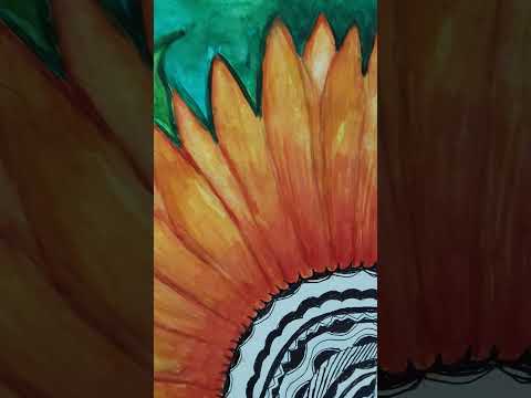 #shorts#flowers #flower painting #Dipankar work#Student work