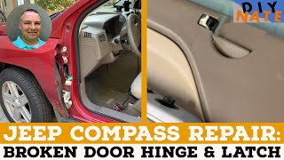 How to Replace a Jeep Compass Broken Door Hinge & Door Latch - Quick & Easy Fix!- by DIYNate