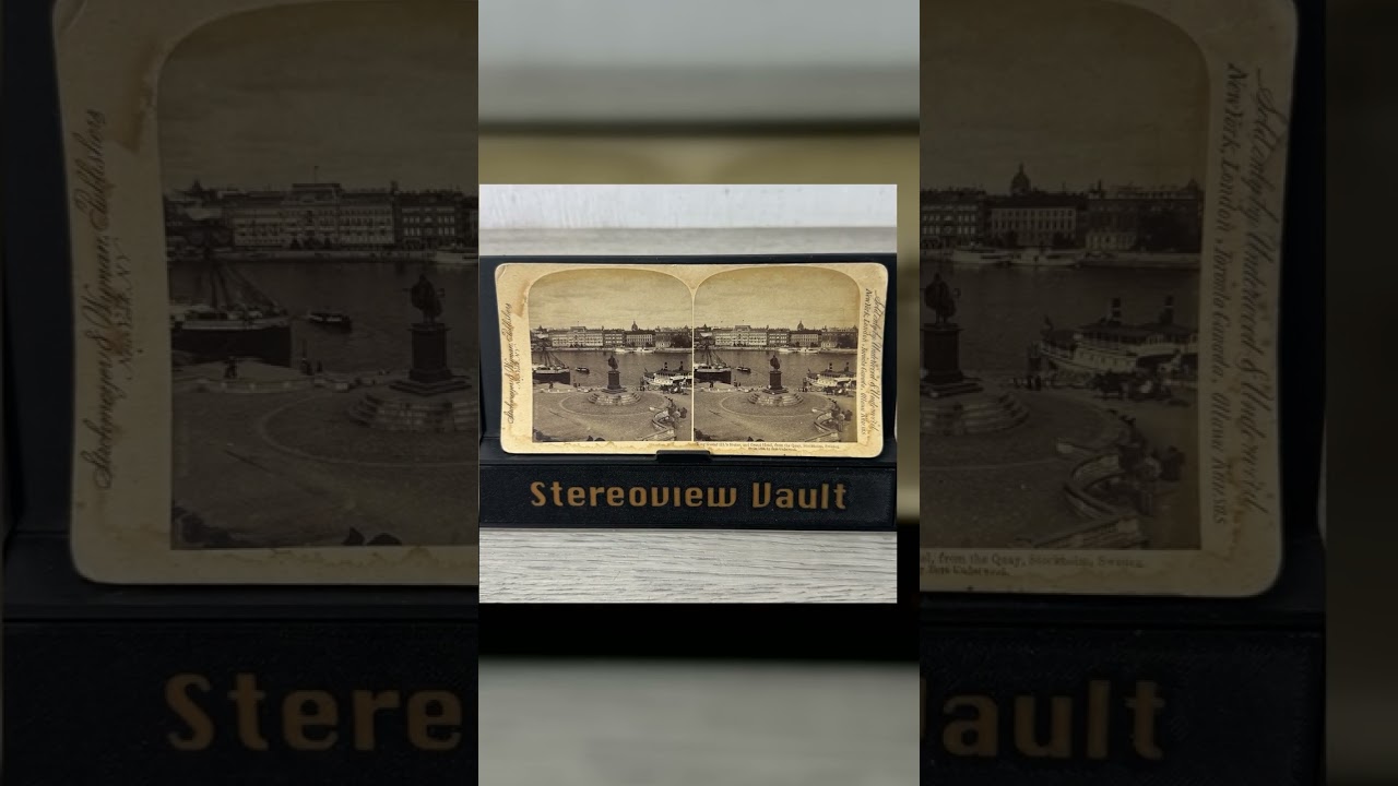 Underwood & Underwood, King Gustav III Statue, Stockholm, c. 1900 Video