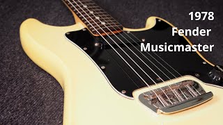 Video thumbnail for Fender Musicmaster 1978 in Olympic White | wurst.guitars demo by wurst.guitars