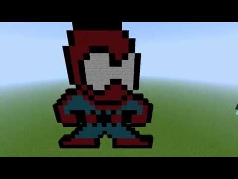 Minecraft Pixel Art Ep.5: Spiderman